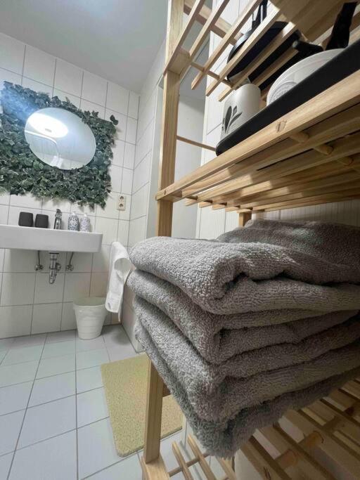Modernes Apartment Mit 75Qm Mit Balkon & Aussicht Aken Buitenkant foto